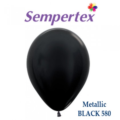 Sempertex Metallic BLACK 580