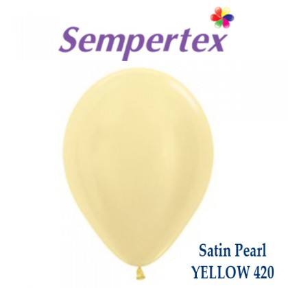 Sempertex Satin Pearl YELLOW 420