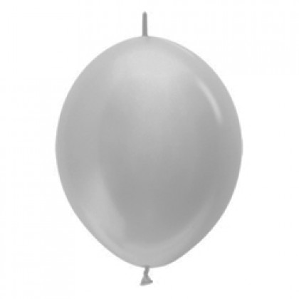 Sempertex 12" LOL Balloon Satin Pearl Silver 481