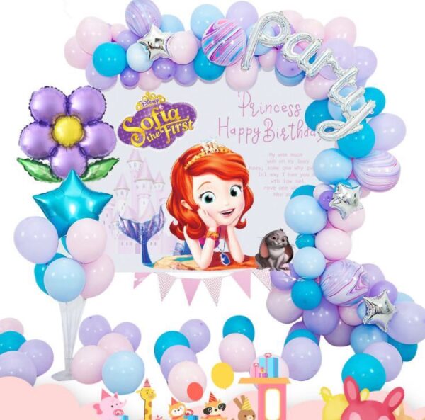 Sofia the first birthday party set