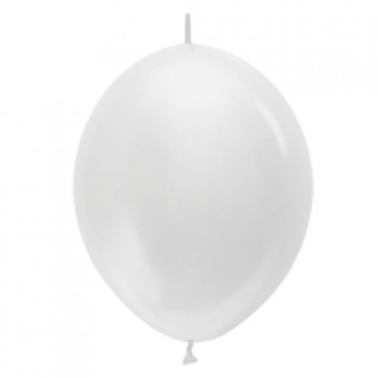 Sempertex 12" LOL Balloon Satin Pearl White 405