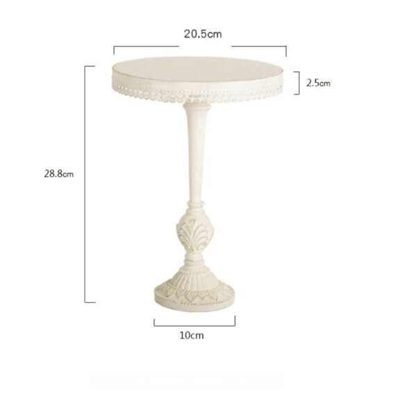 Tall Cake Stand - Ivory White