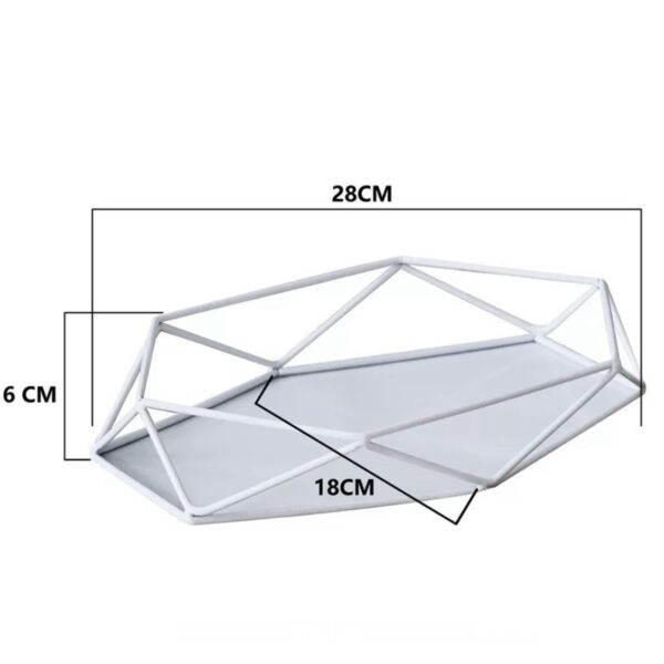 Diamond Shape Tray - White