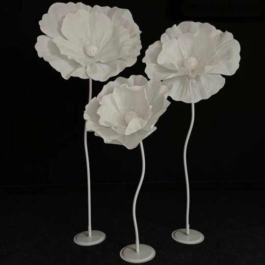 White Clothes Flower Stand